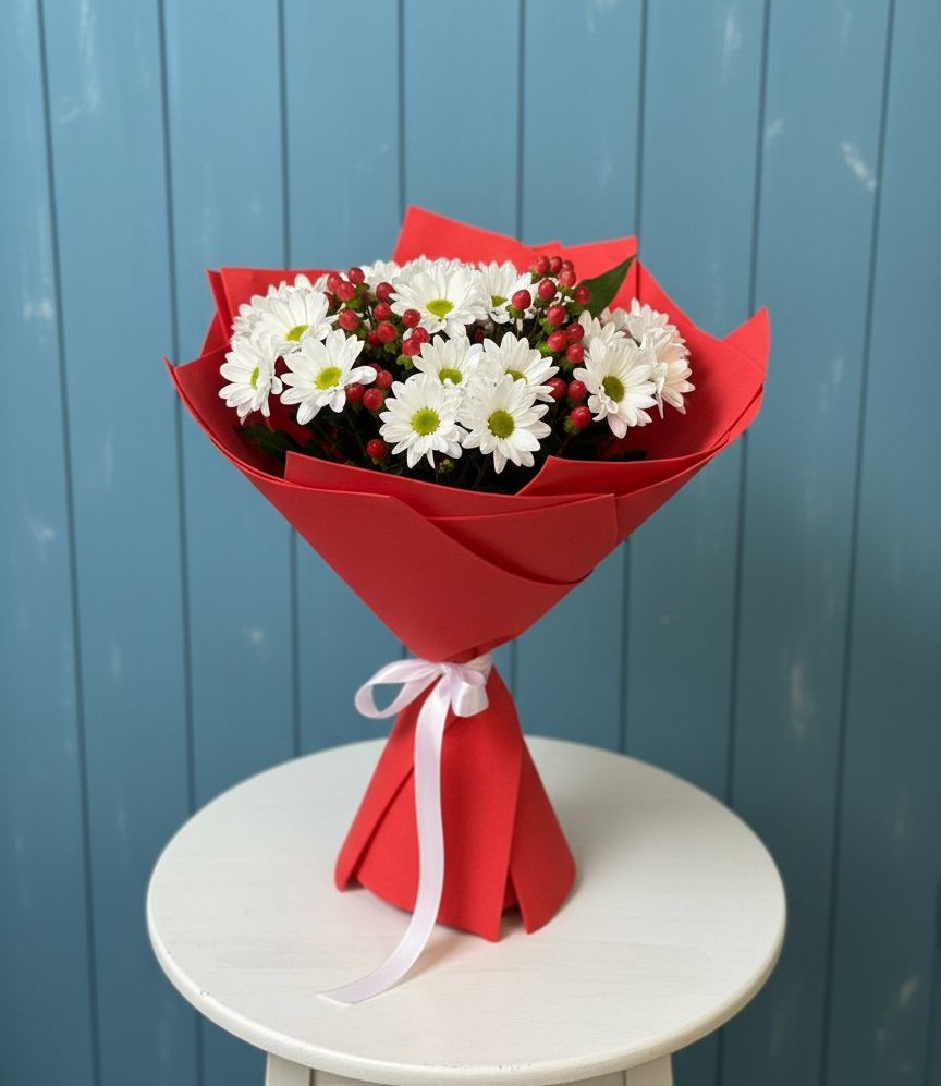 Букет цветов из: Хризантемы в Колчаново