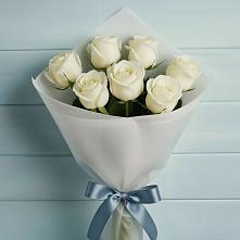 Букет 7 Белых роз Эдлесс Лав в Колчаново