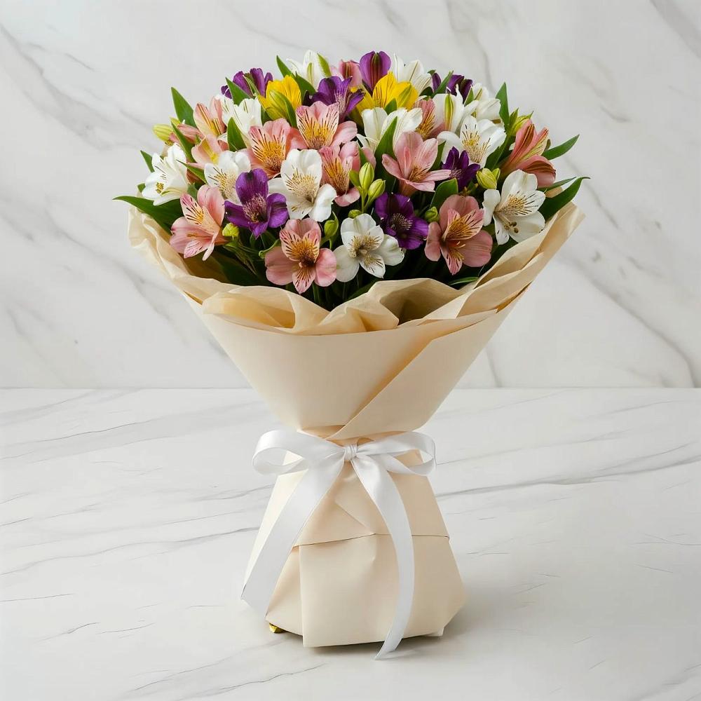 Букет цветов из: Альстромерии в Колчаново