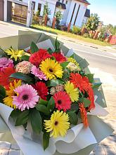 Букет цветов из:  Герберы #REPLACE_PRED# Колчаново