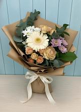 Букет цветов из:  Герберы и Хризантемы в Колчаново