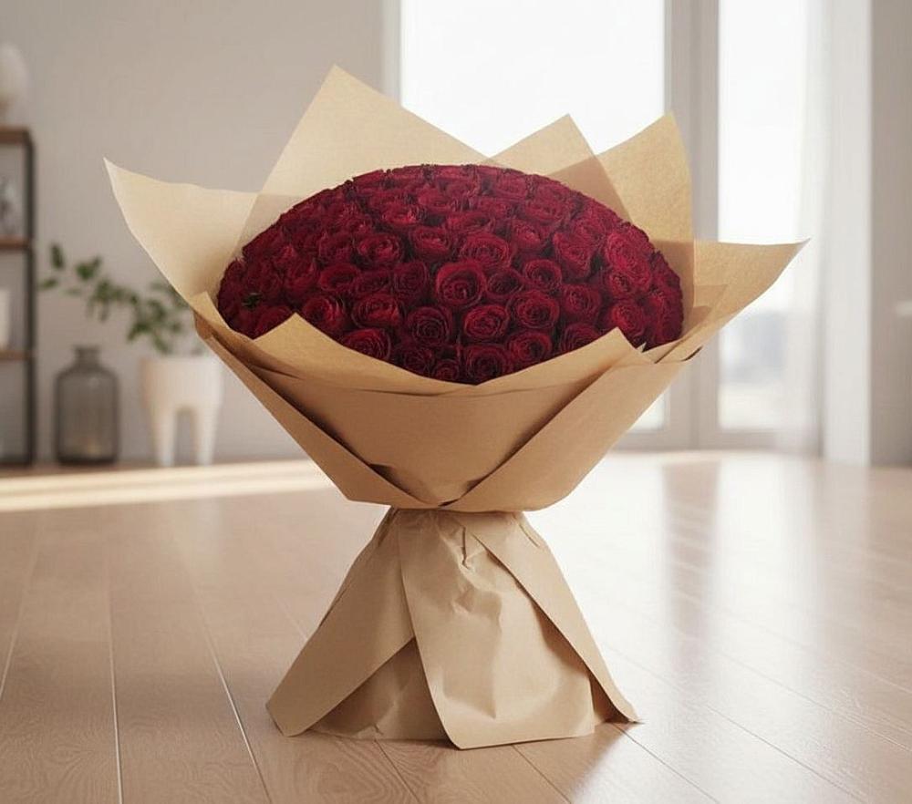 Букет 101 Красная роза в Колчаново