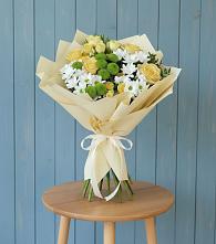 Букет цветов из:  Хризантемы и Розы в Колчаново