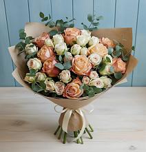 Букет цветов из:  Альстромерии и Розы в Колчаново
