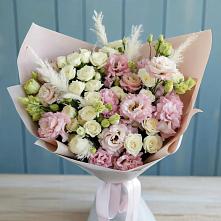 Букет цветов из:  Альстромерии и Розы в Колчаново