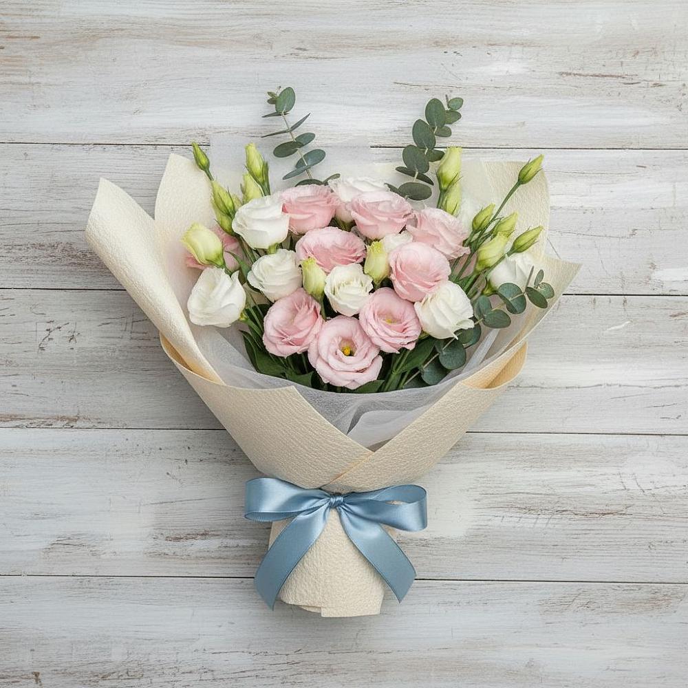 Букет цветов из: Лизиантусы в Колчаново